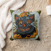 oreiller de design de chat de poinçonnage aiguille (Couverture)