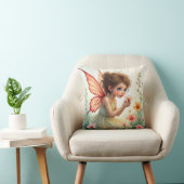 Oreiller de fée aux fleurs pastel (Chaise)