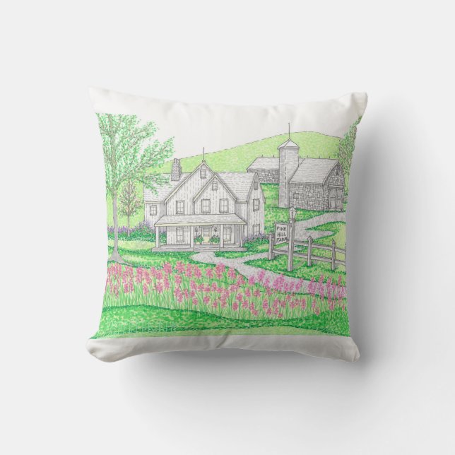 Oreiller de ferme extérieur 16x16 (Recto)