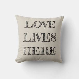 Oreiller de ferme Love Lives Here