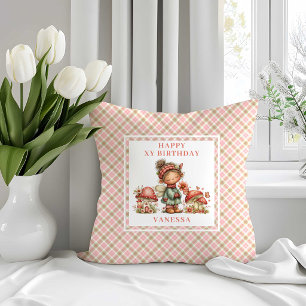 Oreiller de fête rose Lush Fairy Blush Floral