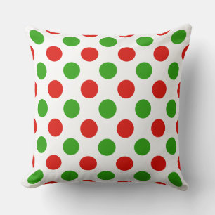 Oreiller de jet à motif à pois grands pour Noël