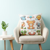 Oreiller de jet à motif d'animal mignon pour espac (Chaise)