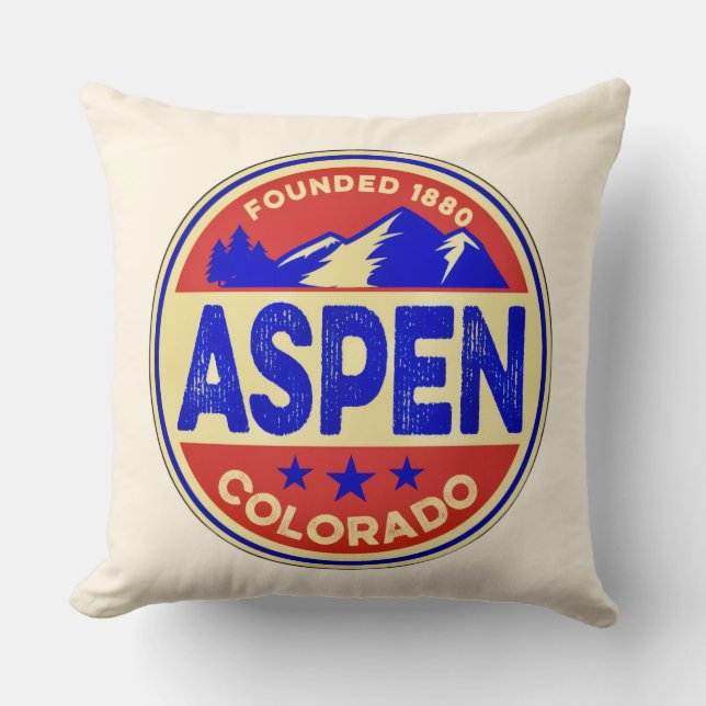 Oreiller de jet Aspen Ski (Recto)