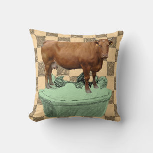 Oreiller de jet Cow