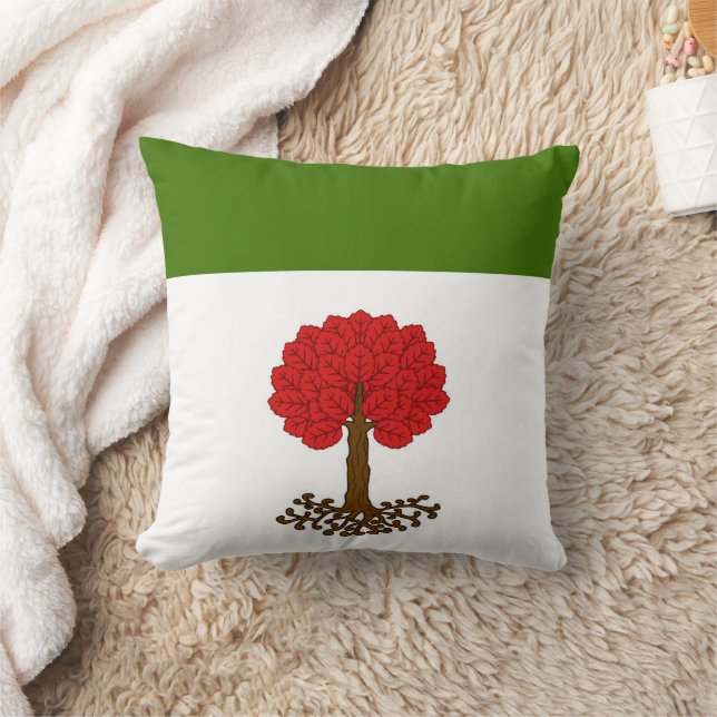 Oreiller de jet de badge de population de la baron (Couverture)