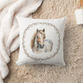 Oreiller de jet de cheval gris (Couverture)