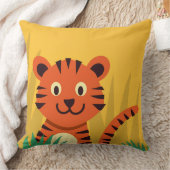 Oreiller de jet de Tigre de la Jungle Mignon (Couverture)