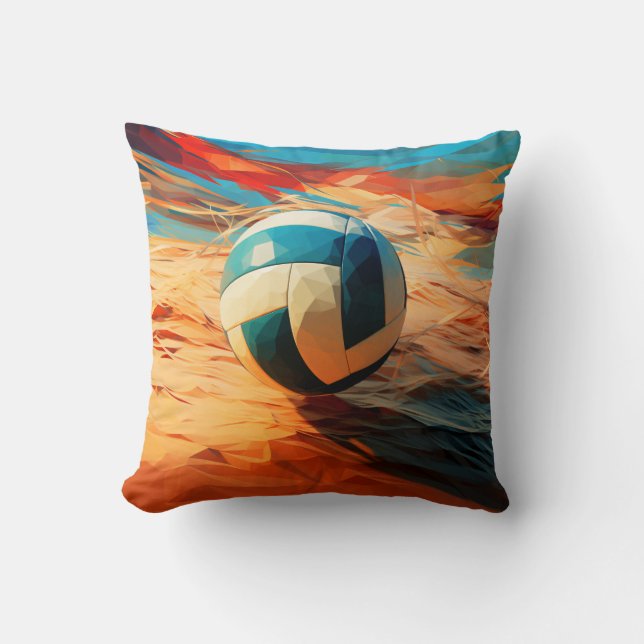 Oreiller de jet de volley-ball de plage (Recto)