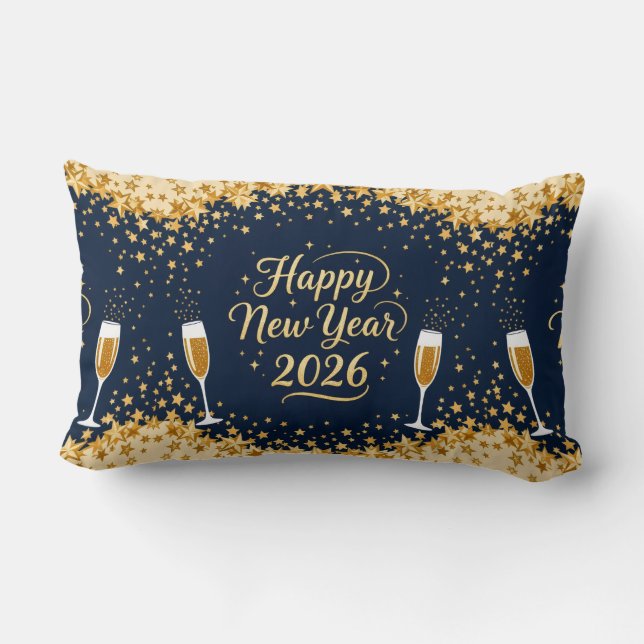 Oreiller de jet élégant pour les fêtes de fin d'an (Verso)