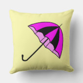 Oreiller de jet en coton de qualité parapluie viol (Verso)