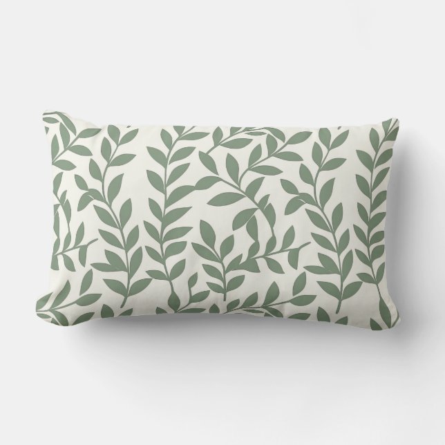 Oreiller de jet en coton Vines (Recto)