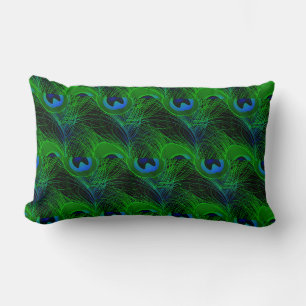 Oreiller de jet intérieur - Plumes de paon