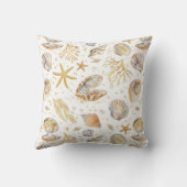 Oreiller de jet Océan Aquarelle Petite Perle | Pla (Verso)