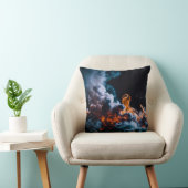 Oreiller de jet Phoenix Fire | Art Déco de flamme (Chaise)