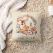 Oreiller de jet pour amis d'automne (Couverture)