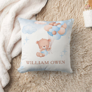 Oreiller de jet pour Baby Shower Teddy Bear Balloo