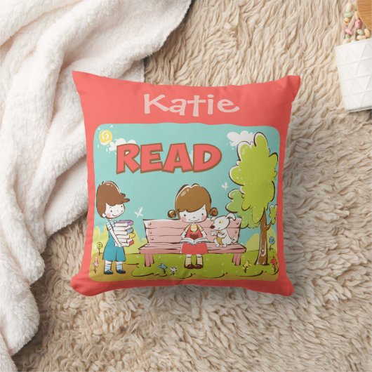 Oreiller de jet pour enfant à lire (Couverture)