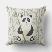 Oreiller de jet pour la nurserie de Panda Mignon (Recto)