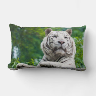 oreiller de jetage personnalisé White Tiger