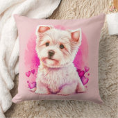 Oreiller de jeté Amour de chiot - Décoration de nu (Couverture)