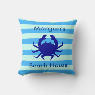 Oreiller de jeté personnalisé de maison de plage d