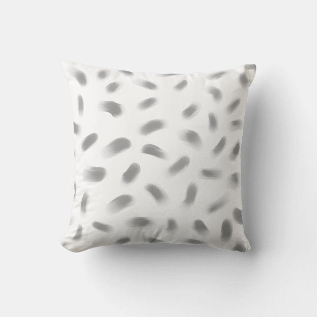 oreiller de jeton moderne abstrait traits de peint (Recto)