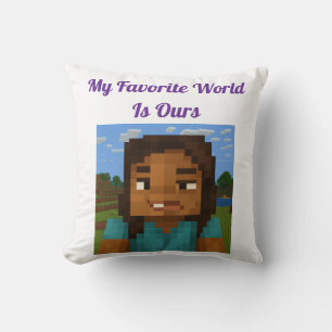 Oreiller de joueur inspiré de Minecraft   Couple P