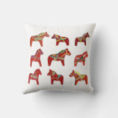 Oreiller de la collection de chevaux Dala rouges (Verso)