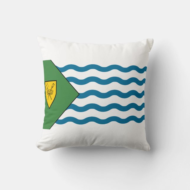 Oreiller de lancer avec le drapeau de Vancouver, C (Recto)