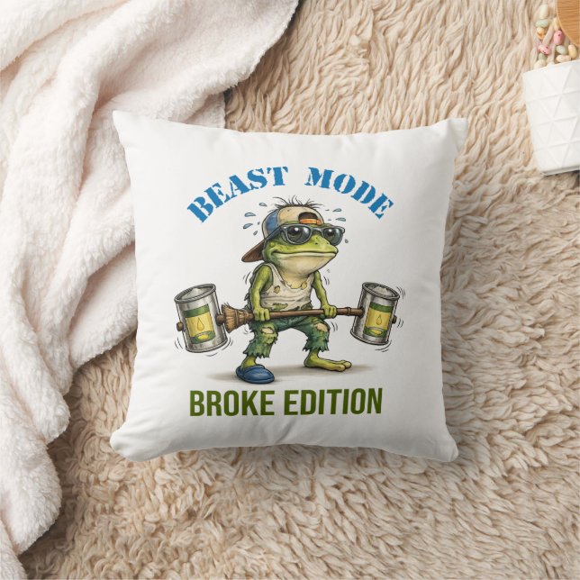 Oreiller de lancer Bête de grenouille drôle Mode c (Couverture)