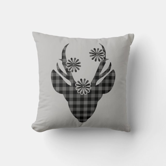 Oreiller de lancer de cerf de vacances (Recto)