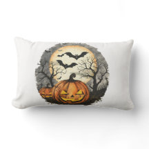Oreiller de lancer de citrouille d'Halloween – Déc