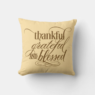 Oreiller de lancer de gratitude