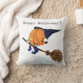 Oreiller de lancer drôle Sorcière d'Halloween Citr (Couverture)