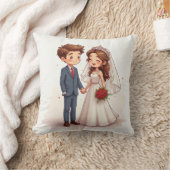 Oreiller de l'anniversaire de mariage coussin (Couverture)