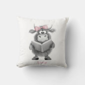Oreiller de lecture personnalisé avec vache des Hi (Recto)