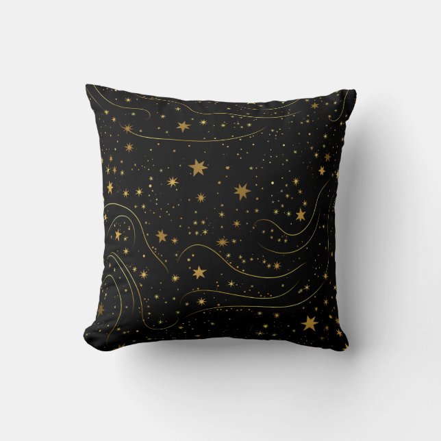 Oreiller de luxe à motif Nuit étoilée (Recto)