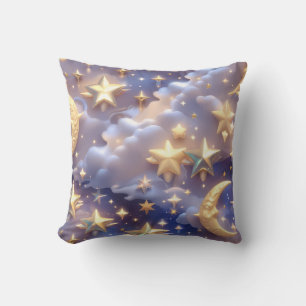 Oreiller de Luxe – Lune Céleste Blanche