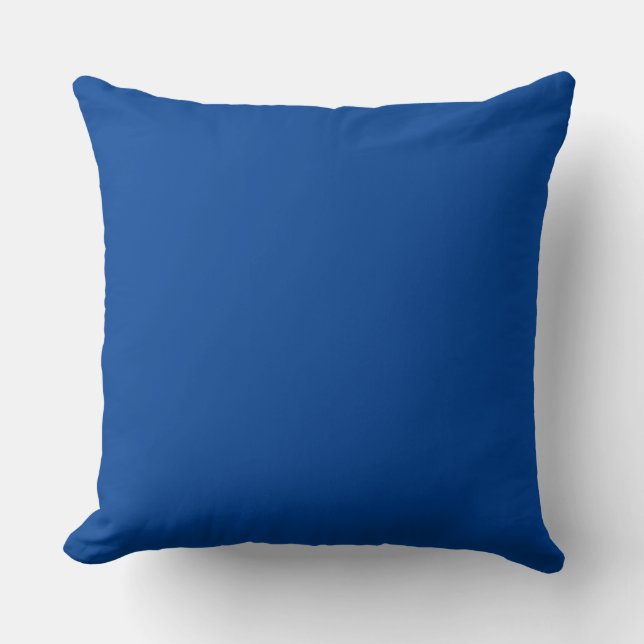 Oreiller de luxe royal bleu accent (Recto)