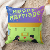 Oreiller de mariage à nom personnalisé, Oreiller p (Couverture)