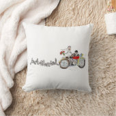 Oreiller de mariage de mariés à moto (Couverture)