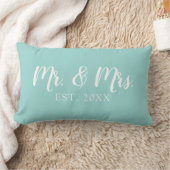 Oreiller de mariage établi Mr et Mrs Script (Couverture)