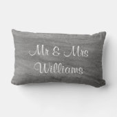 Oreiller de mariage extérieur à monogramme en gran (Verso)