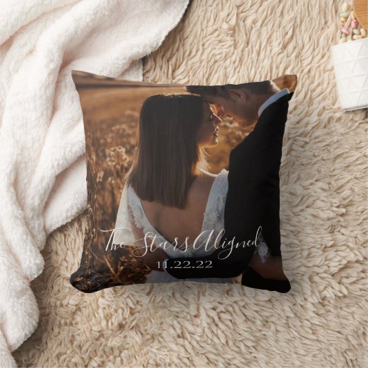 Oreiller de mariage « Les étoiles s'étaient aligné (Couverture)