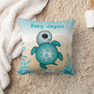 Oreiller de naissance de bébé tortue de mer