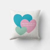 Oreiller de naissance pour bébé fille (Verso)