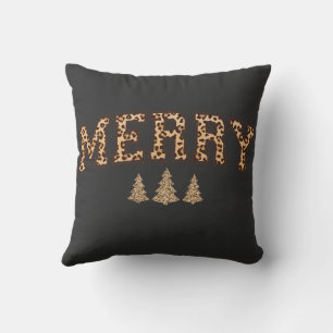 Oreiller de Noël à motif guépard