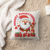Oreiller de Noël avec Santa et Renne (Couverture)