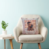 Oreiller de Noël Bébé et chiot aux yeux bleus (Chaise)